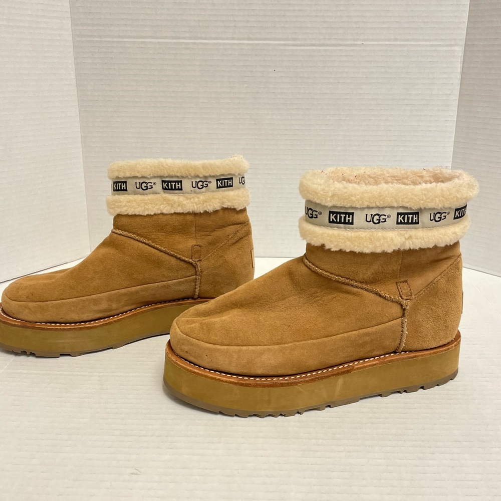 UGG x KITH boots womens size 6 US Chestnut mid sherpa uggs classic